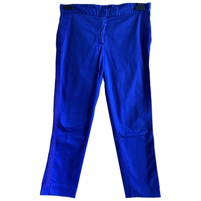 Pre-owned Joseph Chino Pants In Blue