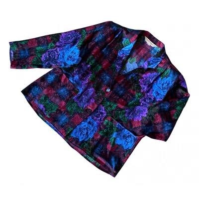 Pre-owned Marina Rinaldi Silk Blazer In Multicolour