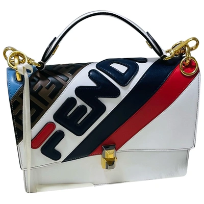 Pre-owned Fendi X Fila Fendimania Leather Crossbody Bag In Multicolour