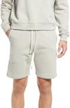 John Elliott Crimson Cotton Track Shorts In Concrete