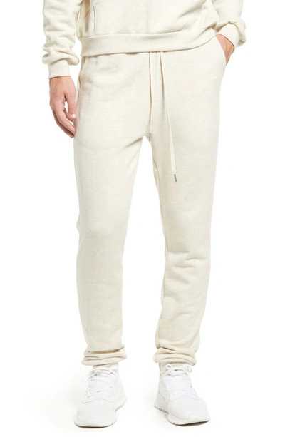 John Elliott La Cotton Joggers In Oatmeal Heather