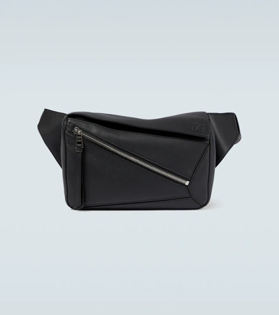 Loewe Small Puzzle Belt Bag In Black