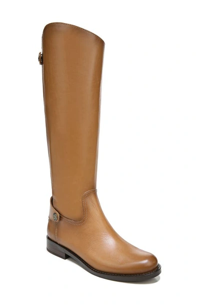 Sam Edelman Mikala 2 Womens Leather Wide Calf Knee-high Boots In New Whiskey