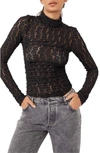Free People Day & Night Lace Bodysuit In Black