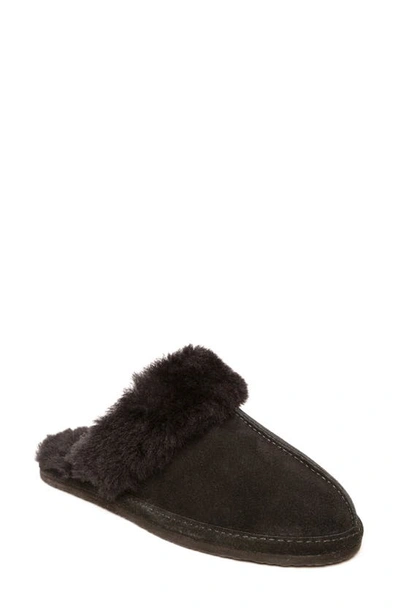 Minnetonka Genuine Sheepskin Slipper In Black