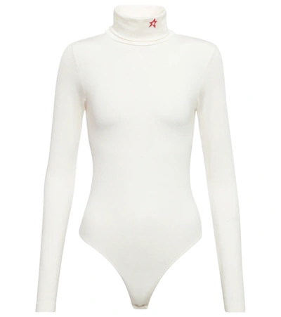 Perfect Moment Base Stretch-jersey Turtleneck Bodysuit In White