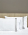 Signoria Firenze Dimora Pillowcases In White/silver Moon
