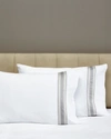 Signoria Firenze Dimora Pillowcases In White/silver Moon
