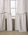 Amity Home Caprice Linen Curtain, Single In Platinum Grey