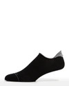 Marcoliani Men's No-show Sneaker Socks In Black Pattern