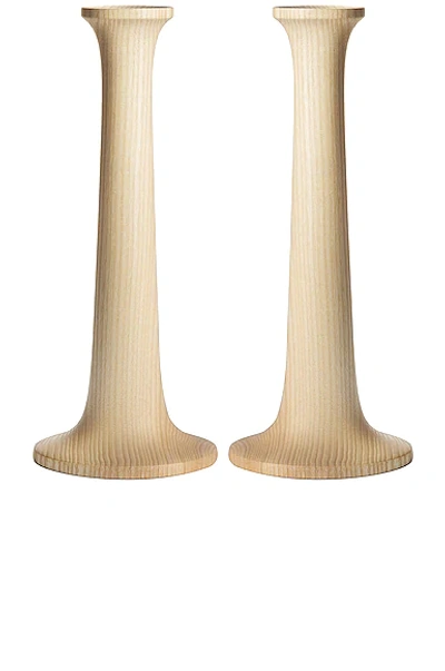 Hawkins New York Large Simple Candle Holder In Maple