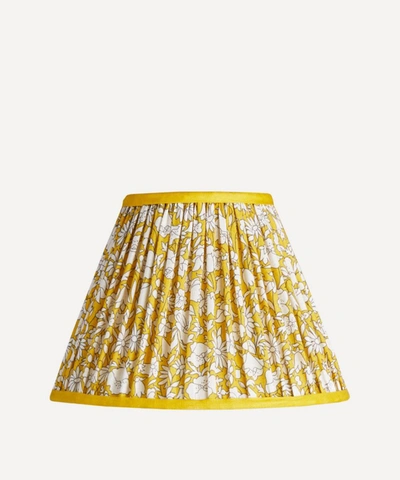 Pooky Poppy Meadow Empire Gathered Lampshade In Mustard