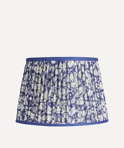 Pooky Poppy Meadow Straight Empire Gathered Lampshade In Lapis