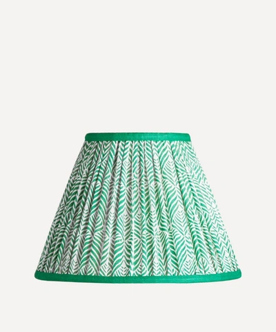 Pooky Quill Empire Gathered Lampshade In Jade