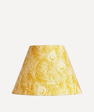 Pooky Hera Plume Empire Rolled Lampshade In Mustard