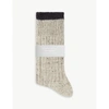 Peregrine Speckled-pattern Ribbed Wool-blend Socks In Skiddaw