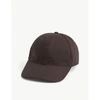 GIVENCHY MENS CHOCOLATE LOGO-EMBROIDERED CANVAS CAP