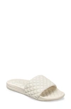 Apl Athletic Propulsion Labs Lusso Quilted Slide Sandal In Pristine