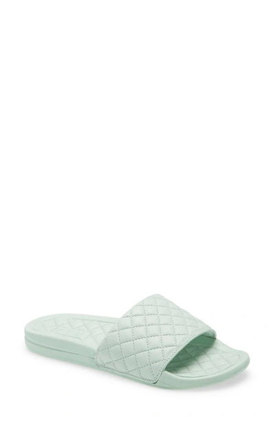 Apl Athletic Propulsion Labs Lusso Quilted Slide Sandal In Peppermint
