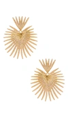 Shashi Throne Earring In 金色