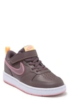 Nike Kids' Court Borough Low 2 Sneaker In 200 Vltore/ Pnkglz