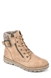 White Mountain Kelsie Lace-up Bootie In Wheat/ Fabric