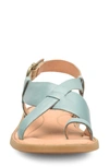 Born Børn Inya Crossover Sandal In Turquoise Leather