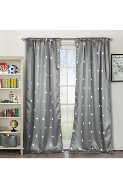 Duck River Textile Lala + Bash Gruden Blackout Window Panels In Grey