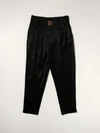 Balmain Kids Black Logo Lounge Pants In Black