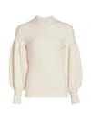 Zimmermann Concert Ribbed Cashmere Sweater In Cream