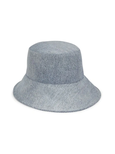 Isabel Marant Loiena Denim Bucket Hat In Honey