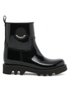 Moncler Kickstream Waterproof Rain Boot In Black
