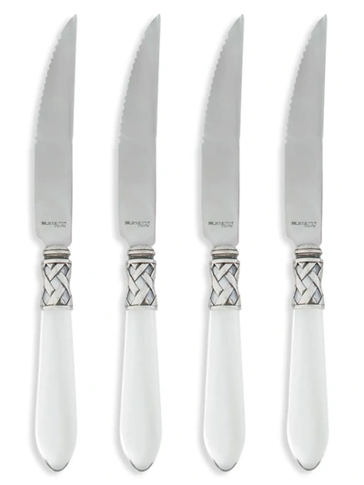 VIETRI ALADDIN ANTIQUE AQUA 4-PIECE STEAK KNIVES SET,400014584855