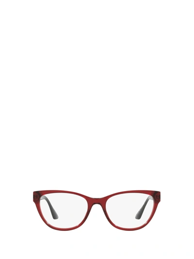 Versace Pillow 54mm Optical Glasses In Transparent Red