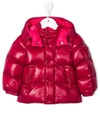 MONCLER LUCE FEATHER-DOWN HOODED PUFFER JACKET