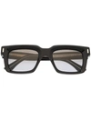 CUTLER AND GROSS SQUARE BLACK SUNGLASSES