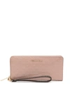 Michael Michael Kors Jet Set Travel Continental Wallet In Pink