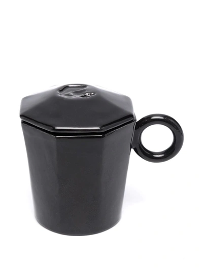 Off-white Octagonal Logo Coffee Set In Black