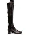 Stuart Weitzman Thigh-high Leather Boots In Brown