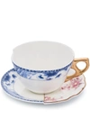 Seletti White Zenobia Hybrid Cup And Saucer Set In White