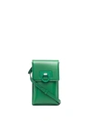 Ferragamo Gancini Mini Leather Crossbody Bag In Scrubs Green