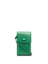 Ferragamo Gancini Mini Leather Crossbody Bag In Green