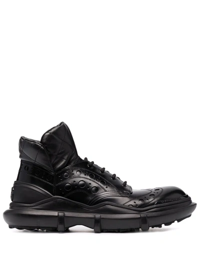 Dolce & Gabbana Brogue-style Boots In Black