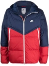 Nike Storm-fit Windrunner Down Jacket - Atterley In Midnight Navy/red