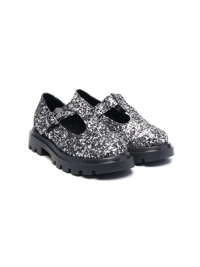 Florens Kids' Glitter-embellished Sandals In Silver