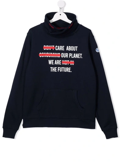 North Sails Kids' Care About Our Planet Sweatshirt In Blue