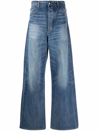 Amiri Wide-leg Denim Jeans In Blue