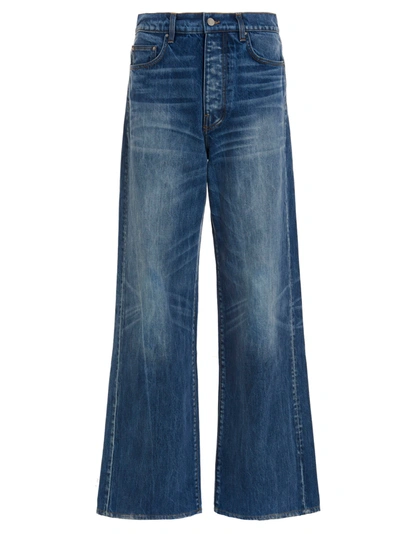 Amiri Wide-leg Denim Jeans In Blue