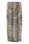Rotate Birger Christensen Rotate Birgerchristensen Tasha Skirt In Animalier