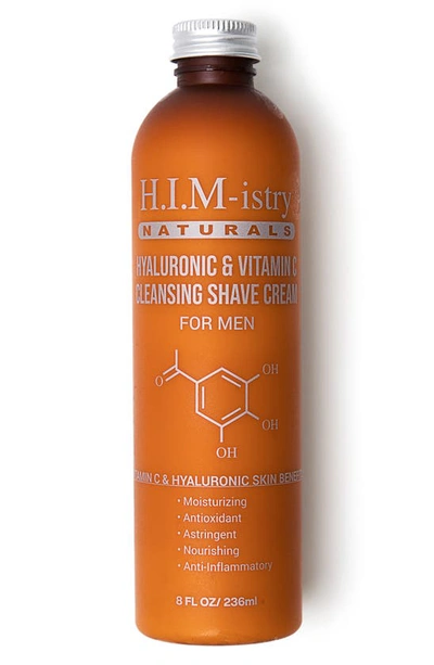 H.i.m.-istry Naturals Hyaluronic & Vitamin C Cleansing Shave Cream, 8 oz